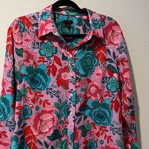 Talbots Floral Casual 100% Cotton Button Down Shirt
Boho
Sz M